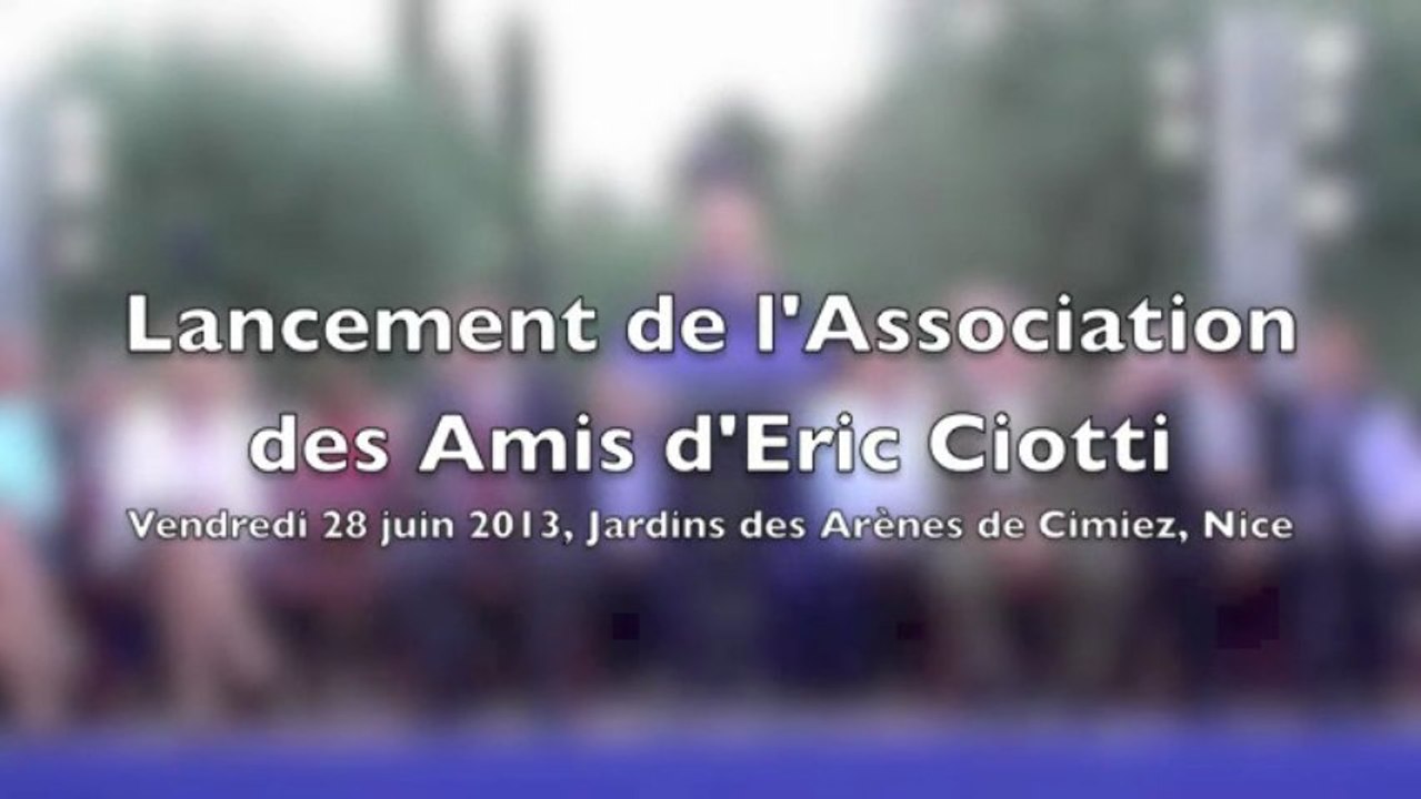 Lancement de l'Association des Amis d'Eric Ciotti