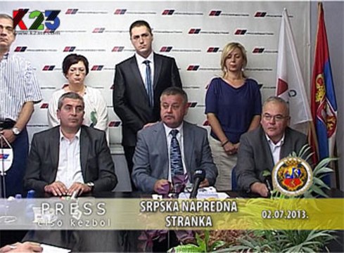 K23TV - Press iz prve ruke - Srpska napredna stranka, Subotica - 2. jul 2013.