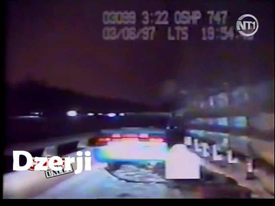 Accident et course poursuite en caméra embarquée