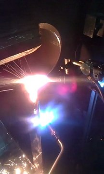 hrc offshore welding huisman heavy lift offshore cranes cuting plates auto-brande 40mm phaze 45 holland schiedam