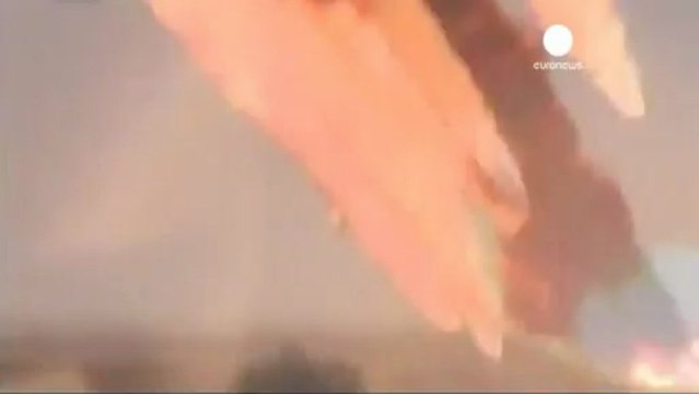 Unmanned Russian rocket dives to earth after launch.