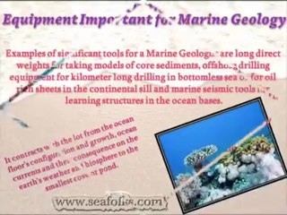 Overviews of marine department