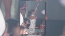 Cheryl Cole Enjoys a Cigarette at Her Las Vegas Birthday Bash