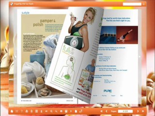 eFlip Standard to create pdf flash&html5 flipbook with page flip effect