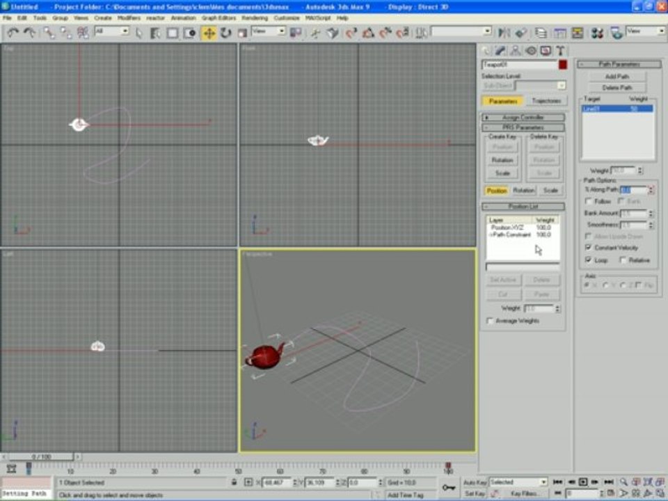 Exercice 9 : Trajectoires