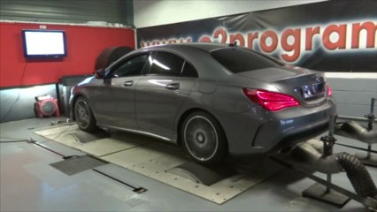 Reprogrammation moteur Mercedes CLA 180  220cdi 2013: 177@212ch test vidéo avant après