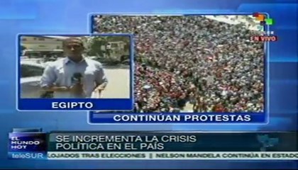 Continúa tensión en Egipto, Mursi rechazó ultimátum del Ejército