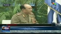 Raúl Castro recibe a delegación militar de Corea del Norte