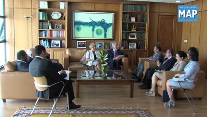 Amrani s'entretient avec le président du groupe d'amitié France-Maroc au Sénat français