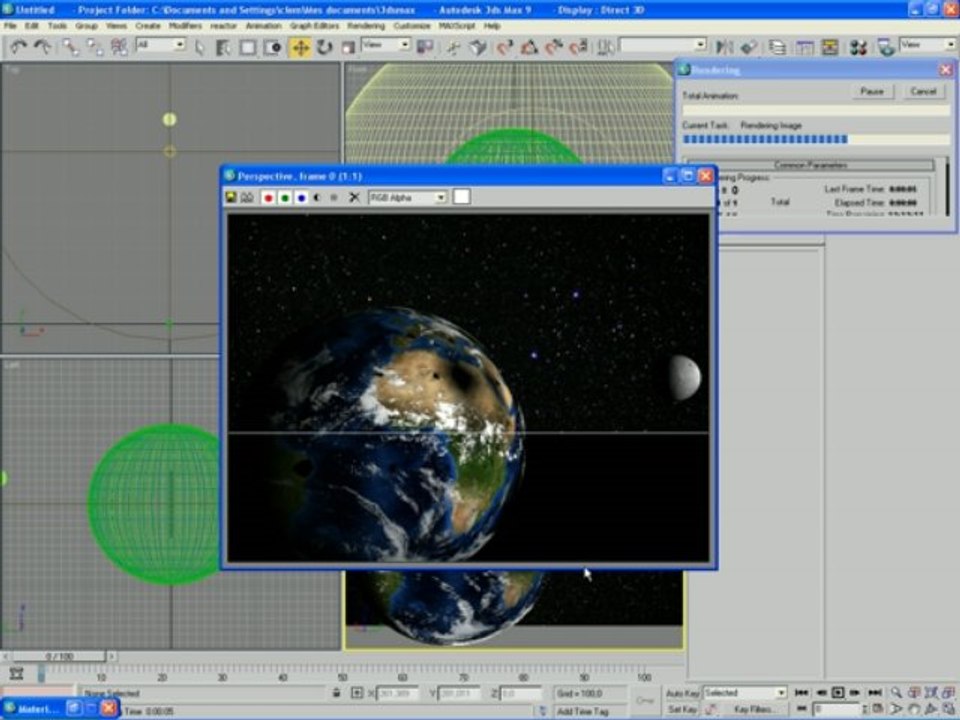 Exercice26 : Système solaire, relief et effets de lumières
