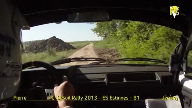 Claudy Desoil Rally 2013 on-board Pierre Bouillé Peugeot 205 ES Estinnes