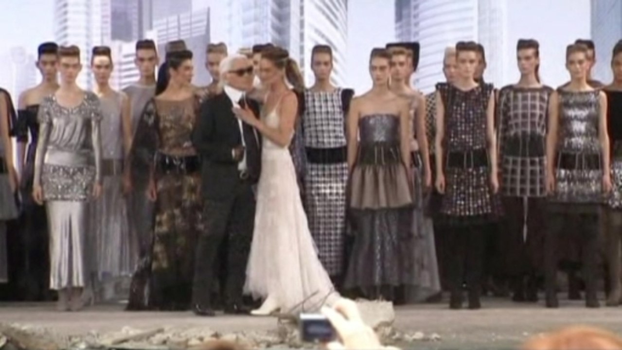 Karl Lagerfeld shows Chanel's vision of the future at Paris fashion week