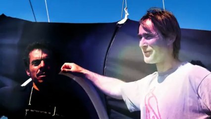 A bord de Bet1128 Gaetano et Samuel l'architecte de ce Class40!