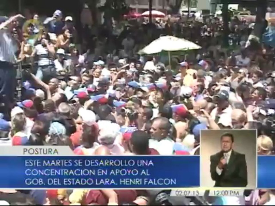 Larenses manifestaron su apoyo a Henri Falcón