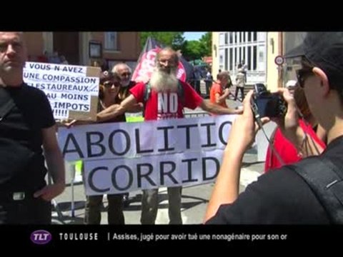 Feria de Rieumes : Manifestation des antis corrida