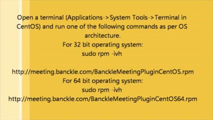 Banckle Meeting for CentOS