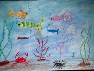 Рисунок восковыми карандашами: легко и быстро вместе с ребенком