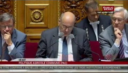 SEANCE,Discours de Jean-Pierre Bel suivi d'un débat sur la PAC