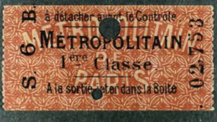 Métro, ticket nostalgie