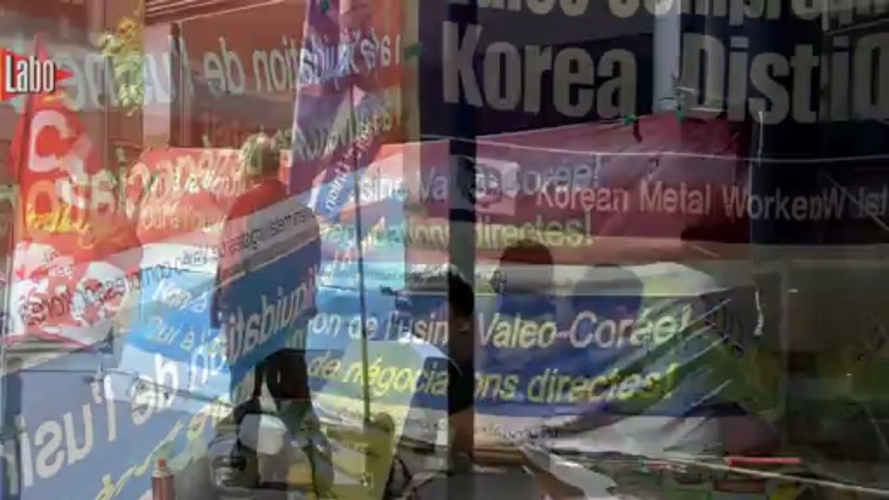 60 secondes d'images:  les Coréens devant Valéo