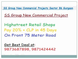!!@8826866550/1/2@!! SS group new projects sector 86 gurgoan