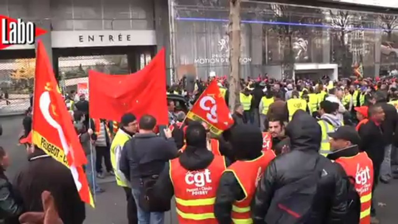 Manifestation des salariés de PSA