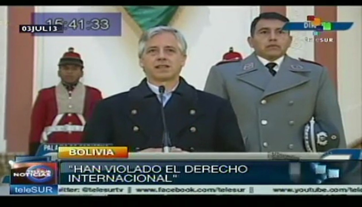 Bolivia denuncia violación de tratados internacionales