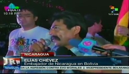 Nicaragüenses se solidarizan con Evo Morales