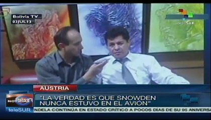 Snowden nunca estuvo en el avión: Rubén Saavedra