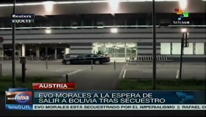 Presidente Morales permanece en Viena, a pesar de permiso italiano