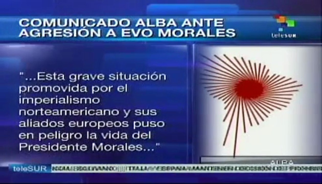 ALBA expresa solidaridad con Evo Morales