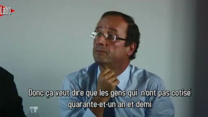 Retraites: ce qui disait Hollande à Libération le 3 octobre 2011