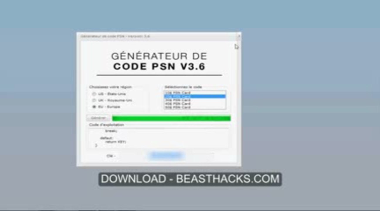 Generateur de code PSN Generer un code PSN gratuitment téléchargement gratuit) @ Juillet 2013 Update