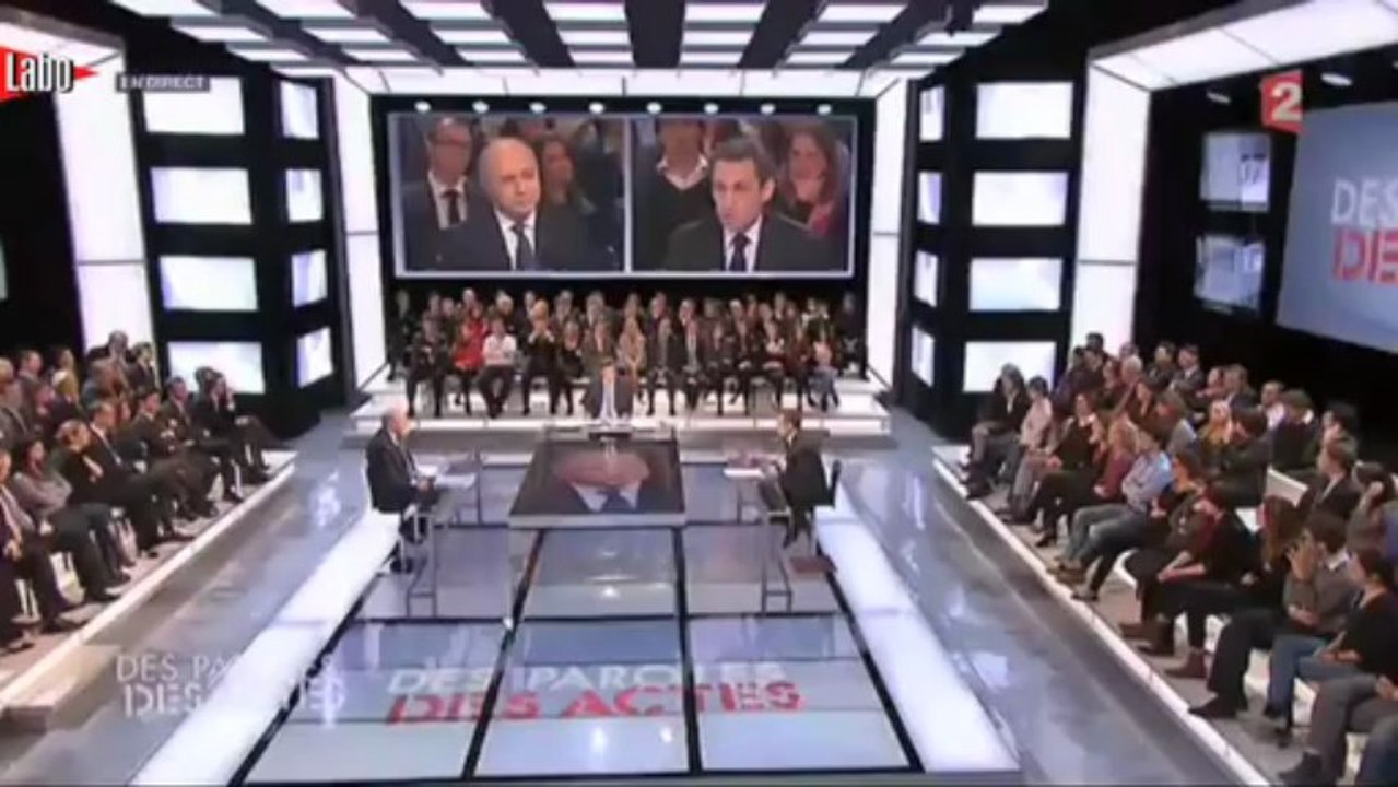 Fabius face à Sarkozy