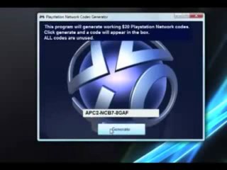 PSN Card Générateur de Code [KEYGEN] # July 2013 Update [GRATUIT]