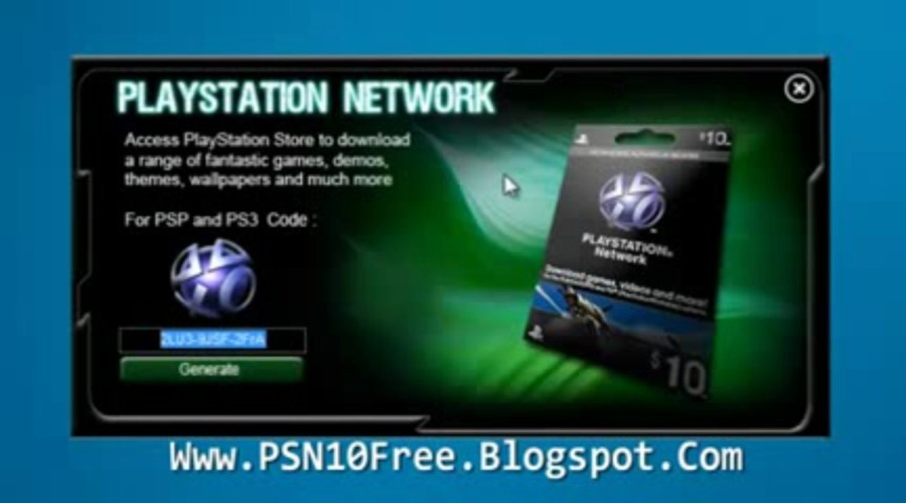 PlayStation Network Card - générateur de code travail mise à jour ( Juillet 2013 Update )