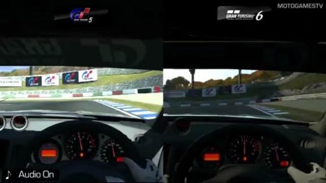 Gran Turismo 5 vs Gran Turismo 6 Demo - Nissan 370Z at Autumn Ring