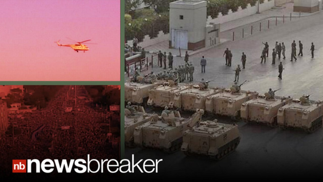 MILITARY COUP: Armored Vehicles rolling through Cairo as Military Takes Over Government