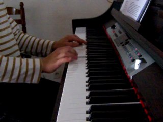 "Rossignol", méthode Colin de piano enfant, leçon 2