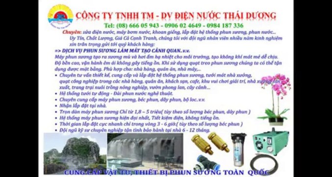(D/v)THỢ SỬA MÁY BƠM NƯỚC TẠI NHÀ QUẬN TÂN BÌNH ; 0906024649; cung cấp máy phun sương