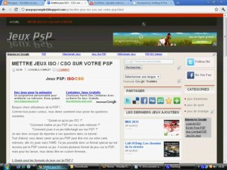 METTRE JEUX ISO / CSO SUR VOTRE PSP