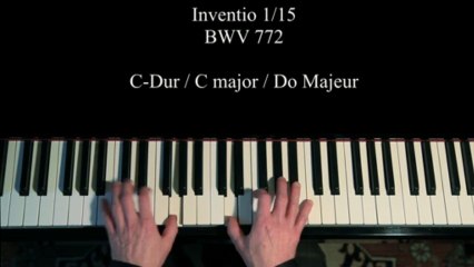 Invention 1 BWV 772 J.S.BACH piano Laurent Penalva Onteniente