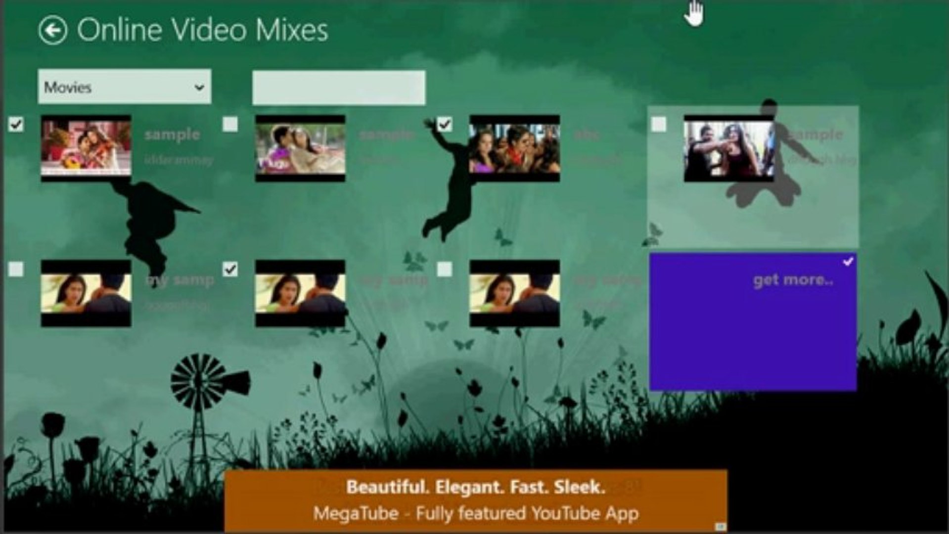 ⁣How to browse and download online video mixes_Video Mix_windows8
