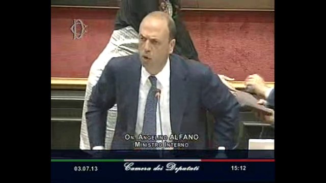 Roma - L'audizione del Ministro dell'interno Angelino Alfano (03.07.13)