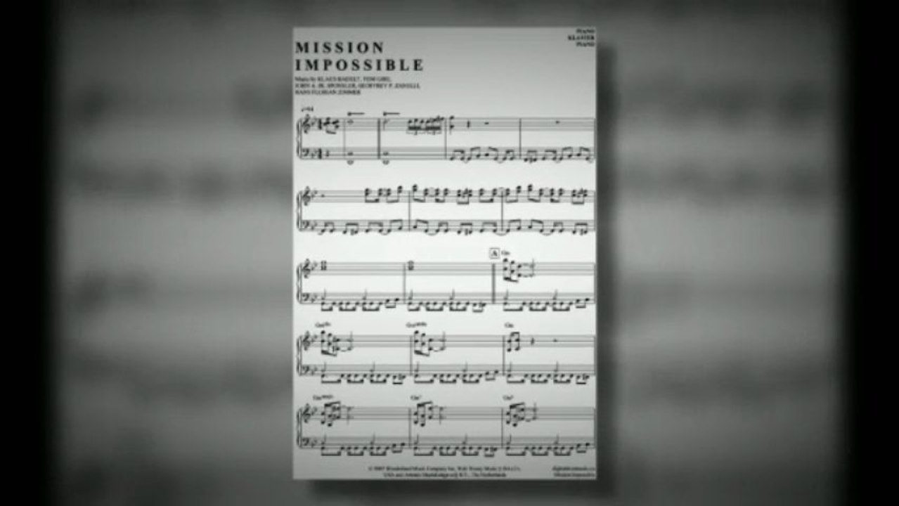 Noten bei notendownload - Mission Impossible (Filmmusik)