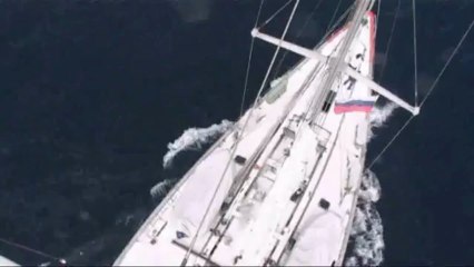 Tara en navigation dans la mer de Barents © France Télévisions