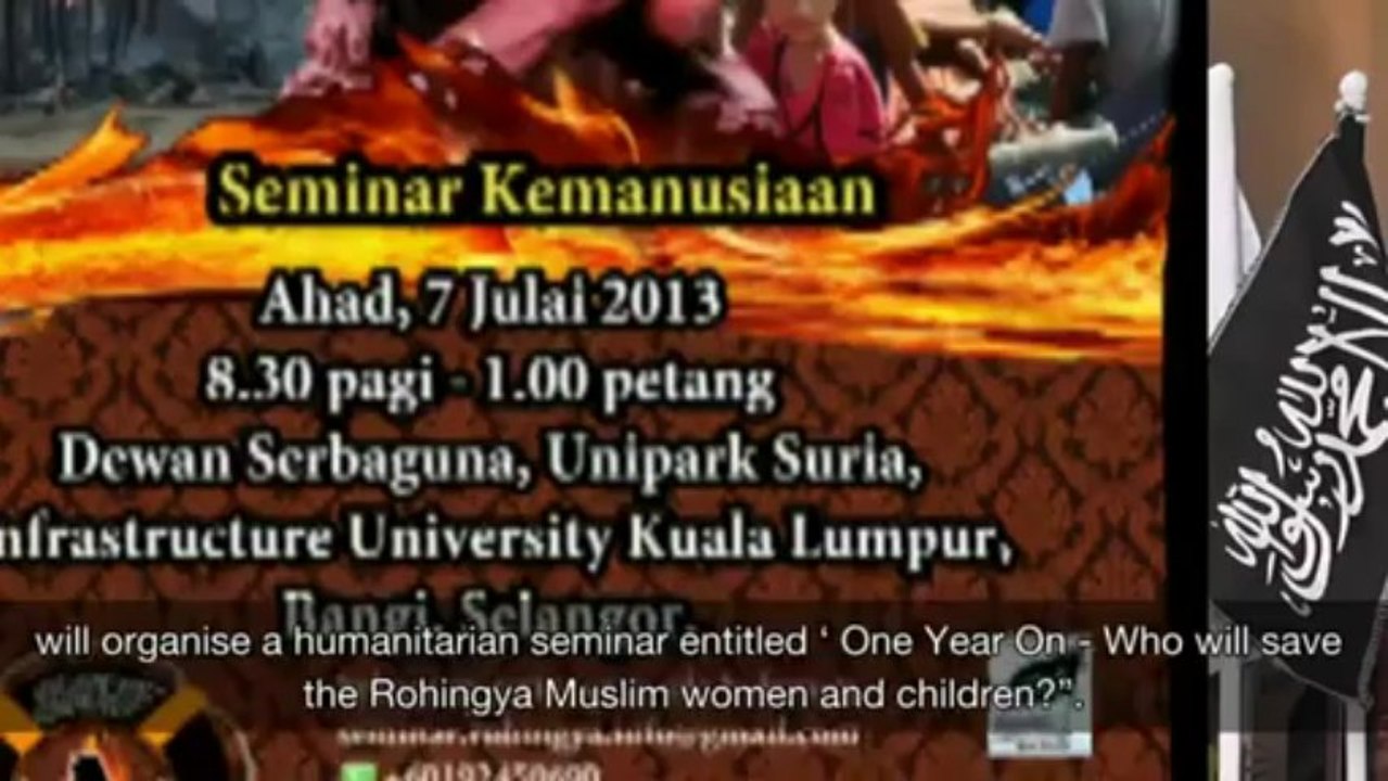 مضى عام على إنقاذ النساء والأطفال الروهنجيين المسلمين   -   Malaysia Video Message - One year on - Who will save the Rohingya muslim women and children