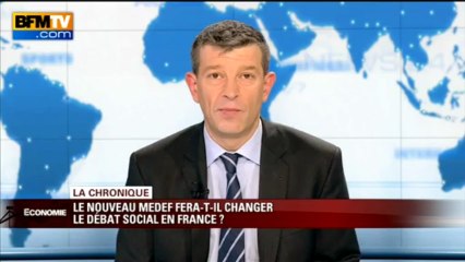 Tải video: Chronique éco de Nicolas Doze: Pierre Gattaz, nouveau président du Medef - 04/07