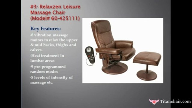 Top 10 Massage Chairs in 2013