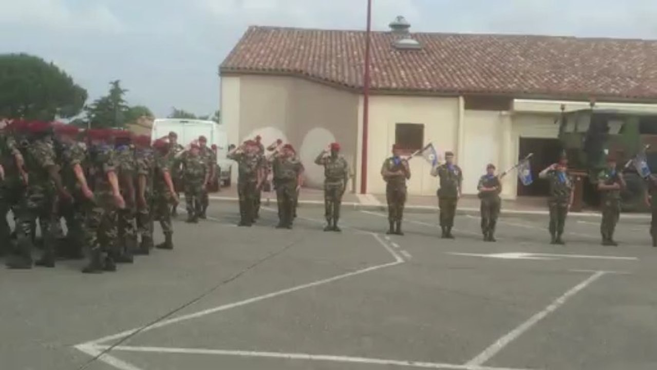 Défilé - Fin de la Formation Générale Intiale des Soldats du 3ième RMAT (Muret) - juin 2013